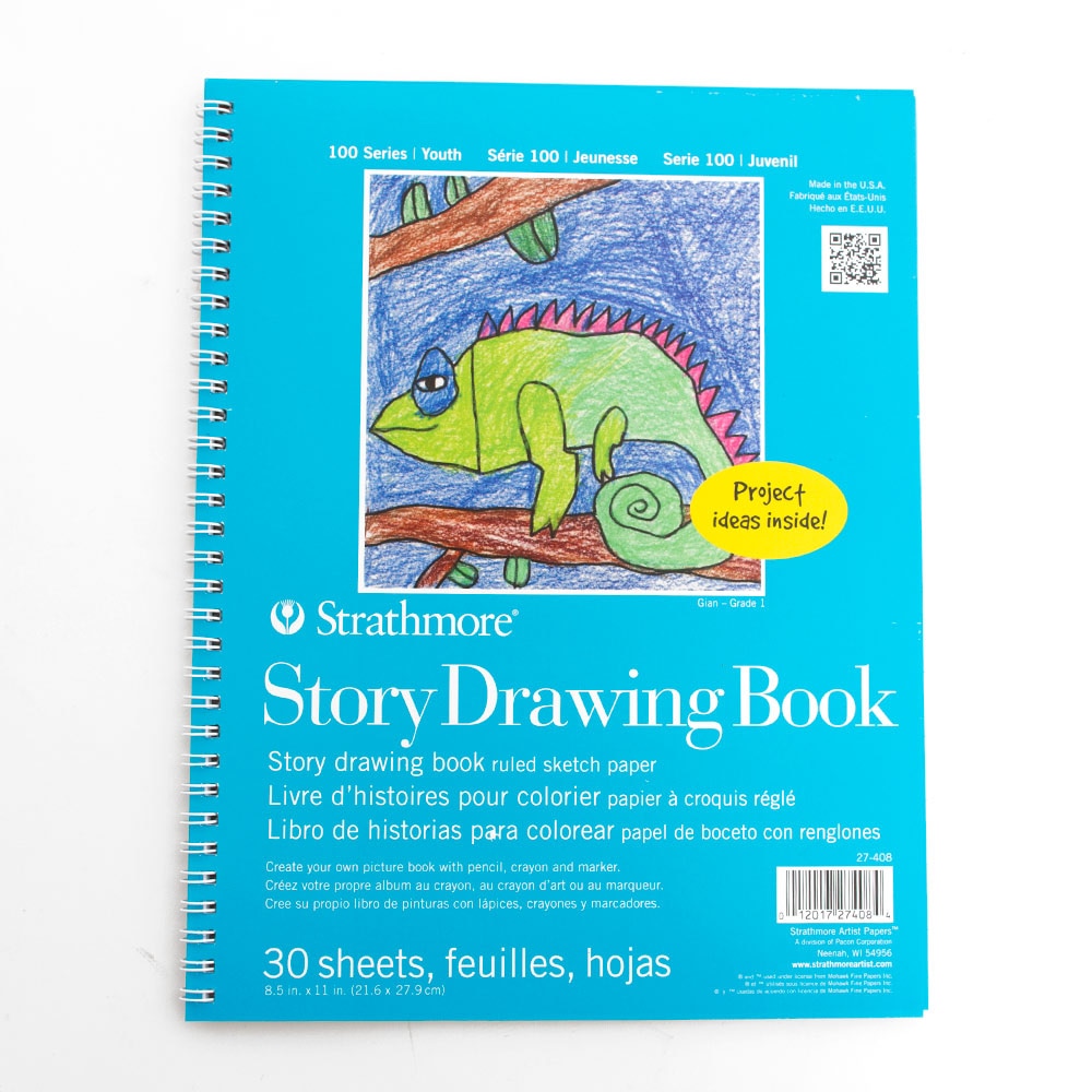 Strathmore, Kids, Sketchbooks & Pads, Art & School, 8"x11", Story, Drawing pad, 30 sheets, 1725